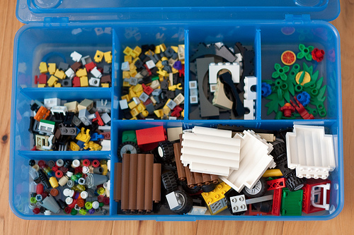 LEGO storage for the young builder