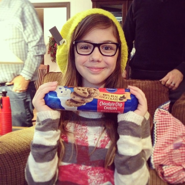 Somebody saw Elena's Christmas list on the Internet.