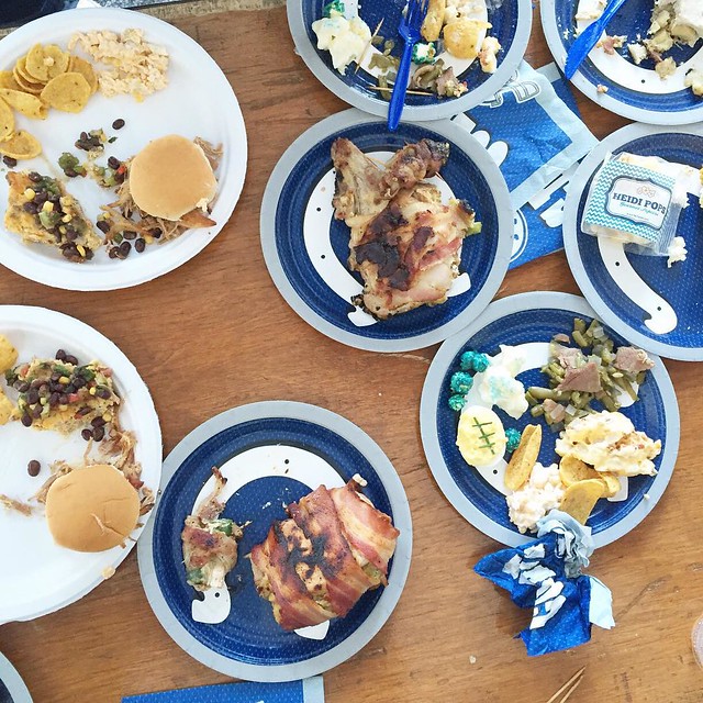 Did I mention what a tough job judging #coltsbesttailgate was? I may or may not have an extra stuffed pork chop I my purse.