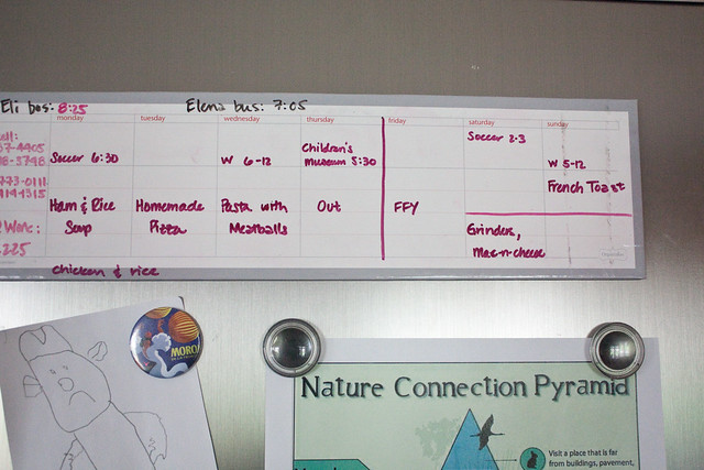 Organized meal planning