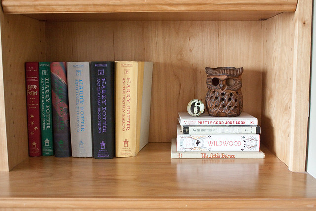 Organized book shelf