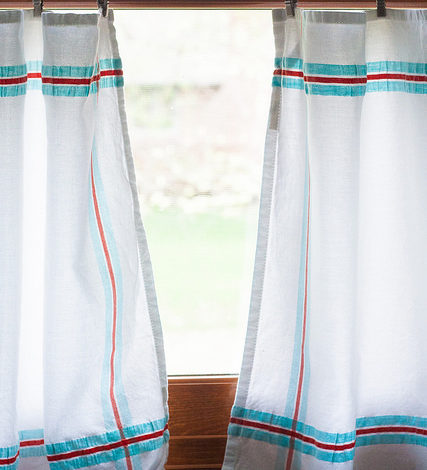 Looking out a window