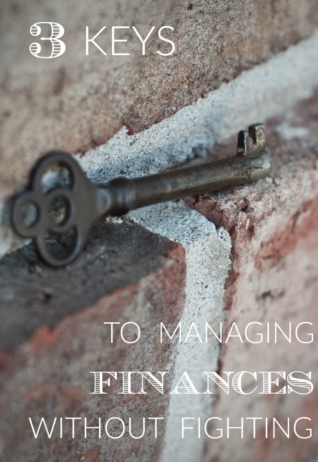 3 keys to budgeting and managing personal finance without fighting. Tips like these helped us as we were paying off debt and keep us debt free today!