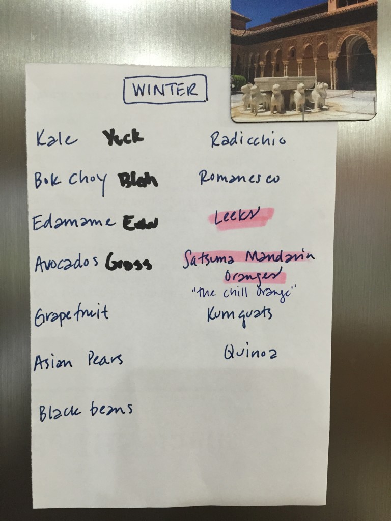 Getting to Yum seasonal new food suggestions for winter