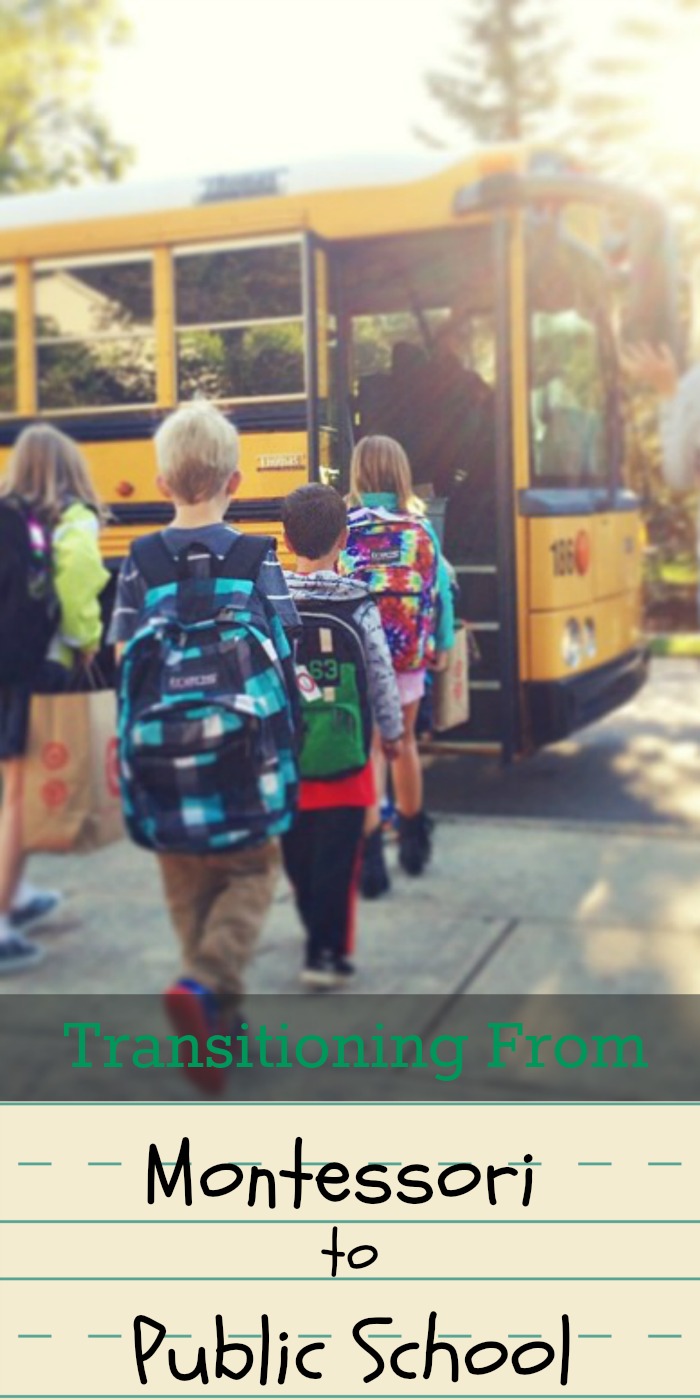 Making the transition from Montessori to public school: our story and some thoughts to consider. Montessori Education | Parenting | Preschool | Kindergarten