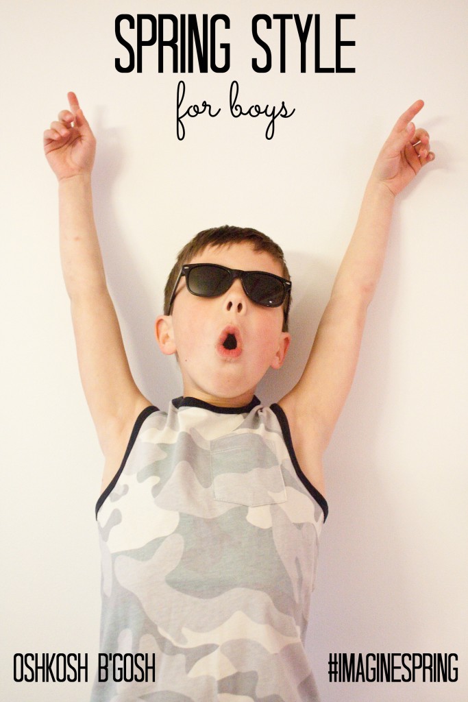 From camo to fedoras, cute spring styles for baby boys to big kids from OshKosh B’gosh. #ImagineSpring with outfits perfect for spring break and Easter! Fashion | Boys Spring + Summer Looks