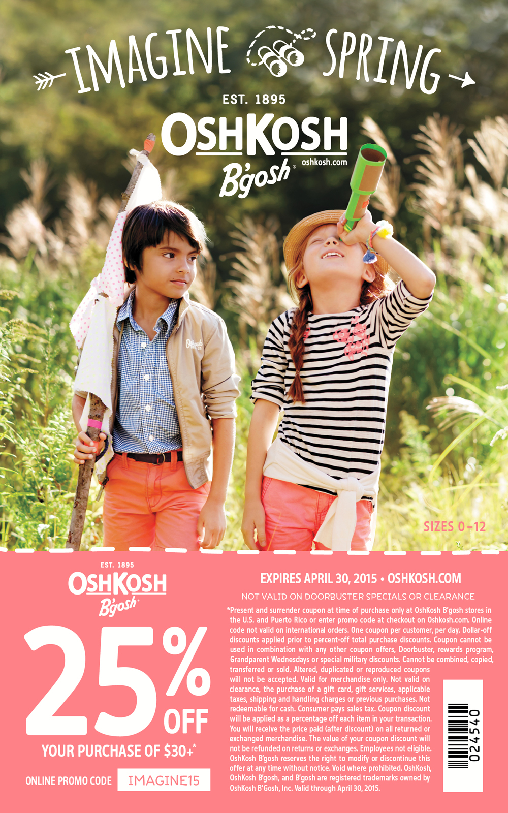 OshKosh B'gosh Spring 2015 coupon