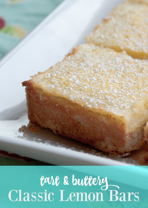 Classic lemon bars made with King Arthur Flour for a tender, buttery crust topped with a tart, lemon-filled curd. The best lemon bar recipe I’ve ever made!